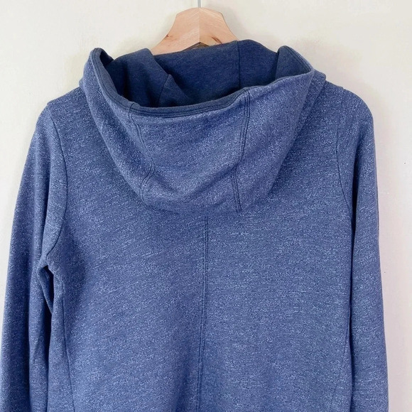 The North Face Heathered Blue  Hooded Soft Open Cardigan - Picture 14 of 16